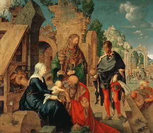 賢者の礼拝、1504 作： Albrecht Dürer